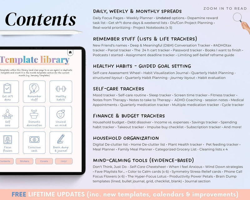 ADHD Digital Planner - ThinkClearTools