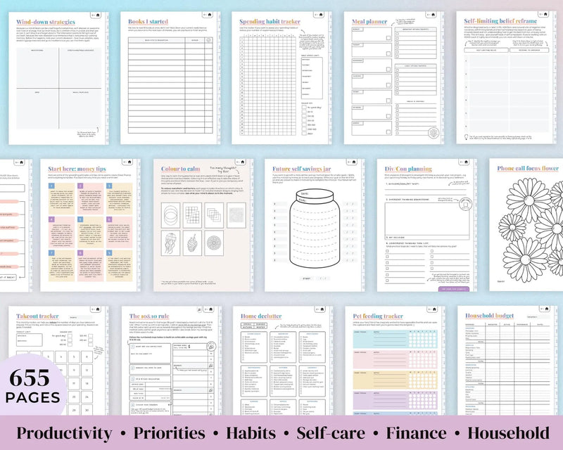 ADHD Digital Planner - ThinkClearTools
