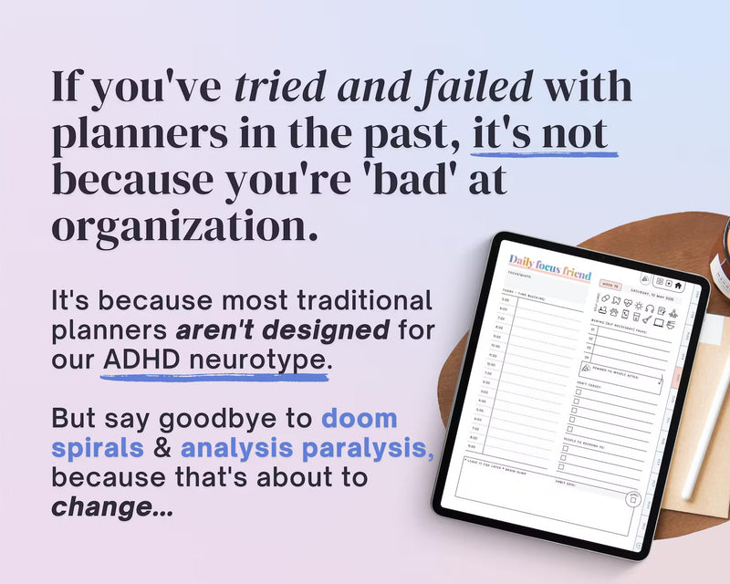 ADHD Digital Planner - ThinkClearTools