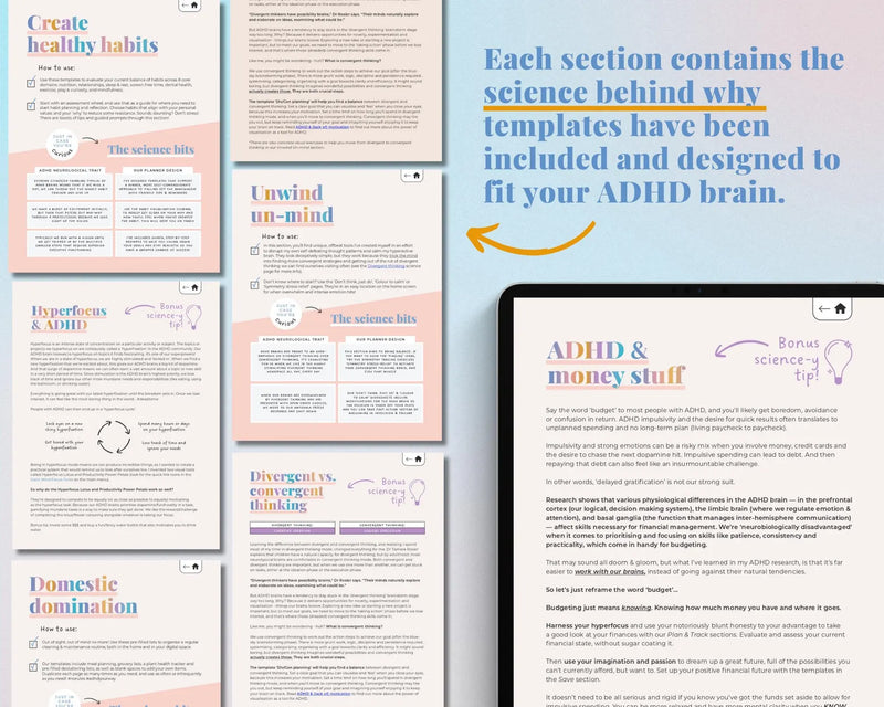 ADHD Digital Planner - ThinkClearTools